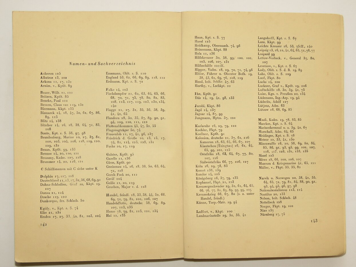  German Warships Names And Destinies Die Deutschen Kriegsschiffe 