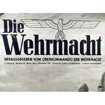 Die Wehrmacht, 23rd vol., November 1942. Espenlaub militaria