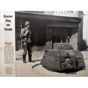 El Illustrierter Beobachter No. 21 de mayo de 1943. El piloto de un avión soviético aterrizaje forzoso es capturado. Espenlaub militaria