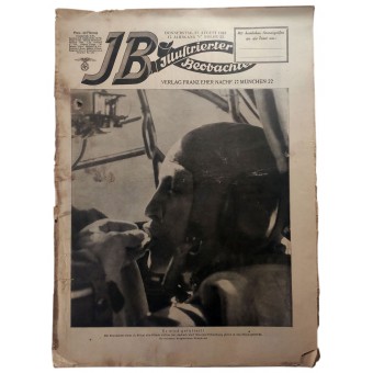 El Illustrierter Beobachter, 35 vol., Agosto de 1942, el observador de un Ju-88 tiene las manos llenas. Espenlaub militaria