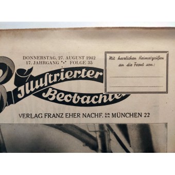 The Illustrierter Beobachter, 35 vol., August 1942 The observer of a Ju-88 has his hands full. Espenlaub militaria