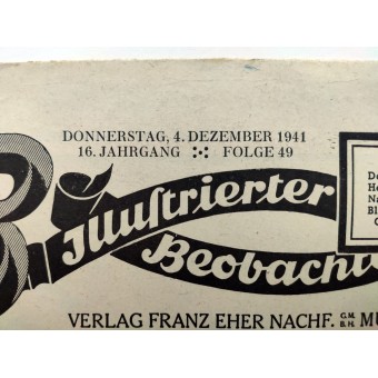 The Illustrierter Beobachter, 49 vol., December 1941. Espenlaub militaria