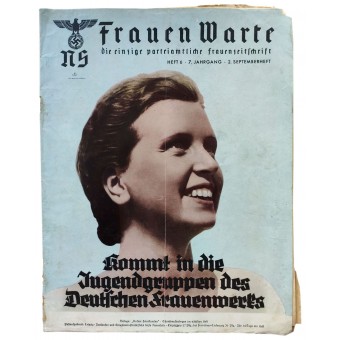 The NS Frauen Warte - Nr6 September 1938 Join the youth group of the German womens organization. Espenlaub militaria