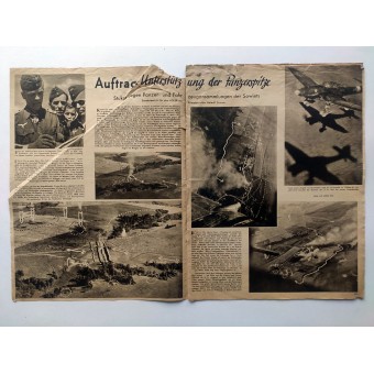 Der Adler - vol. 19, September 15th, 1942 - Stukas against Soviet tanks and vehicles. Espenlaub militaria