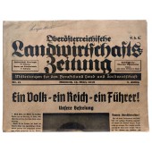 Oberösterreichische Landwirtschaftszeitung, 16th of March 1938. Adolf Hitler - our Führer