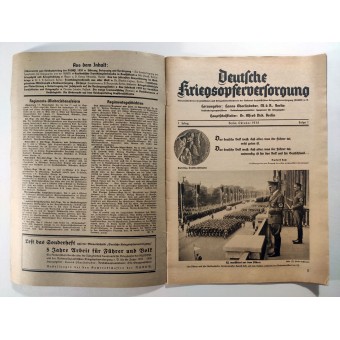 The Deutsche Kriegsopferversorgung, 1st vol., October 1938. Espenlaub militaria