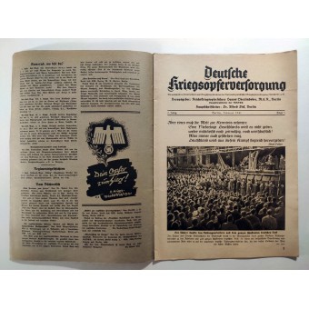 The Deutsche Kriegsopferversorgung, 5th vol., February 1941. Espenlaub militaria