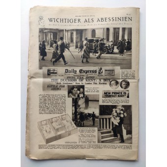 The Kölnische Illustrierte Zeitung - vol. 43, October 26th, 1935 - Photos from the Abyssinian Front. Espenlaub militaria