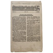 Prohibido en Austria Österreichischer Beobachter número 13 de abril de 1937