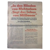 German propaganda leaflet "In den Händen von Nichtariern liegt das Leben von Millionen"