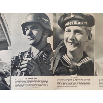 Photo poster with portraits of German soldiers. Espenlaub militaria