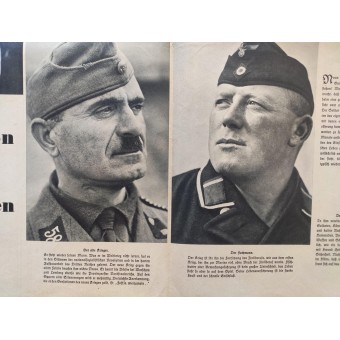 Photo poster with portraits of German soldiers. Espenlaub militaria