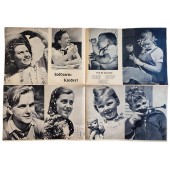 Póster fotográfico con retratos de niños del Tercer Reich