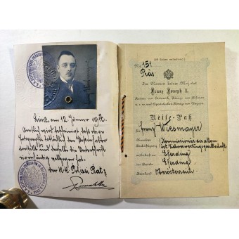 Austro-Hungarian passport from 1917. Espenlaub militaria