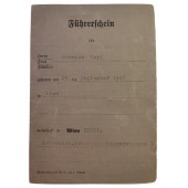 German Third Reich period driver's license 1939
