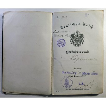 Seamans book for 1909/1915. Espenlaub militaria
