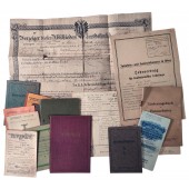Collection of Austrian civil documents - certificates, IDs, contracts, etc.