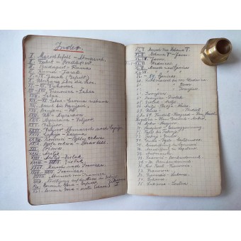 Kriegstagebuch, WW1 War Diary of an Austrian Kadett. Espenlaub militaria