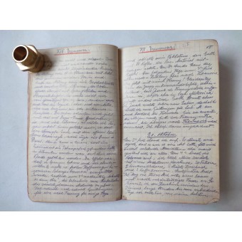Kriegstagebuch, WW1 War Diary of an Austrian Kadett. Espenlaub militaria