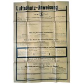 Cartel Luftschutz para uso en interiores