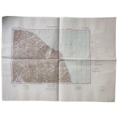 Hoja de mapa del ejército alemán Nr. N 44, Ancona (Italia) a escala 1 : 300 000, 1944