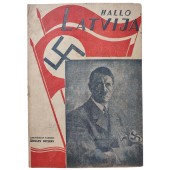 Hallo Latvija - Revista letona alemana con el programa de radio de julio de 1941