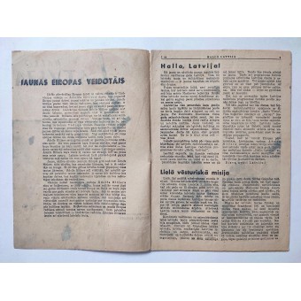 Hallo Latvija - Latvian German magazine with the radio program for July 1941. Espenlaub militaria