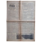 Periódico Leningradskaya Pravda (La verdad de Leningrado), número 307, diciembre de 1941.