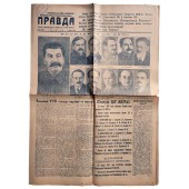 Periódico Pravda (La Verdad), número 81, marzo de 1939
