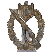 Infantry Assault Badge in Bronze,  Wiedmann "ÜÜ"