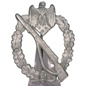 Infantry Assault Badge in Silver, Assmann "4"