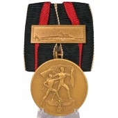 Sudetenland Medal with Prague Bar
