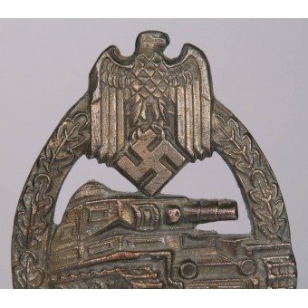 Tank Assault Badge in Bronze, unknown EWE. Espenlaub militaria