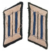 Medical Officers Collar Tabs with dark blue Waffenfarbe