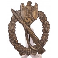Insignia de asalto de infantería Rudolf Souval en bronce