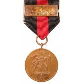 October 1938 Medal with Prague Castle Bar