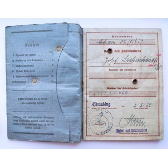 The Wehrpass issued to a person who was discharged in 1941. Espenlaub militaria