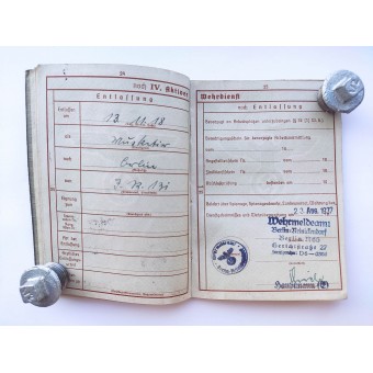 The Wehrpass issued to a WW1 veteran who fought in the Eastern Front in 1915-1918. Espenlaub militaria