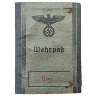 The Wehrpass issued to anti-tank gunner in battle for Stalingrad, winner of Iron Cross 1st Class. Espenlaub militaria