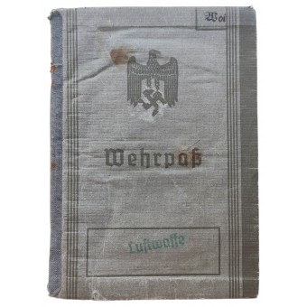 The Wehrpass issued to antiaircraft gunner of Luftwaffe. Espenlaub militaria