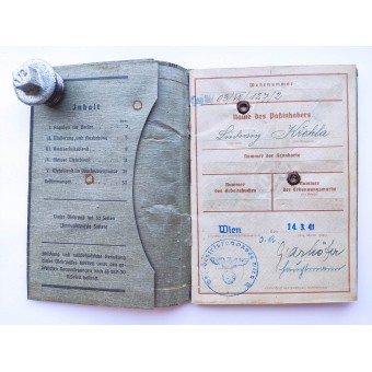 The Wehrpass issued to Ludwig Krehla from Vienna. Espenlaub militaria