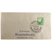Sobre vacío del Primer día con un sello especial del día del partido de Nurnberg en 1937