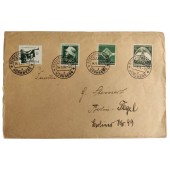 Envelope with four different nazi postmarks dated 1935