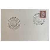 Tarjeta postal de primer día con sello sobre SA Wehrkampftag 1942