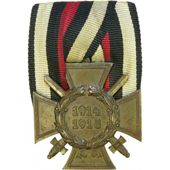 1914-1918 commemorative cross for combatant in WW1 on the medal bar. Espenlaub militaria
