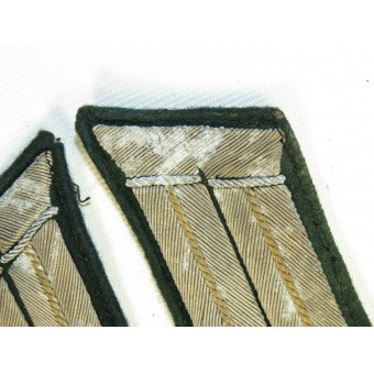 3rd Reich Wehrmacht collar tabs for infantry officer. Tunic removed. Espenlaub militaria