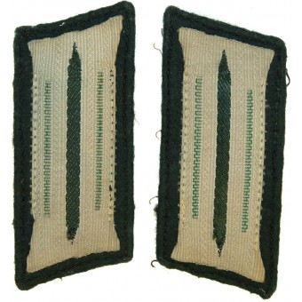 3rd Reich Wehrmacht Gebirgsjager collar tabs, private firm made example. Espenlaub militaria
