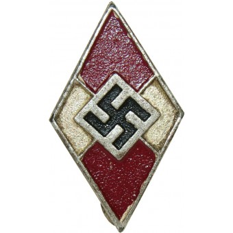 M 1/185 marked Hitler Jugend HJ member badge zinc. Espenlaub militaria