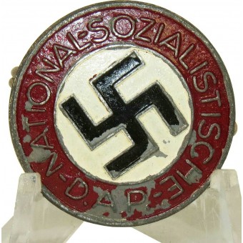 M1/27 RZM WW2 issue NSDAP member badge - E. L. Muller- Zinc. Espenlaub militaria