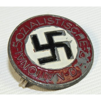 M1/27 RZM WW2 issue NSDAP member badge - E. L. Muller- Zinc. Espenlaub militaria